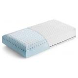 Linenspa Ventilated Gel Memory Foam Temperature Regulating Infusion - Neck Support - Breathable Bed Pillow, King