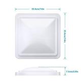VETOMILE RV Roof Vent Lid Cover Universal Replacement 14 Inch White for Camper Trailer (1 Pack)