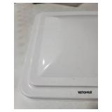 VETOMILE RV Roof Vent Lid Cover Universal Replacement 14 Inch White for Camper Trailer (1 Pack)