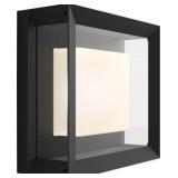 Philips - Hue White and Color Ambiance Econic Outdoor Wall and Ceiling Light - Black