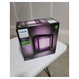 Philips - Hue White and Color Ambiance Econic Outdoor Wall and Ceiling Light - Black