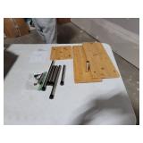 Ollieroo Upgarde 3 Tier Desktop Organizer Office Kitchen Corner Shelf Unit Spice Rack Adjustable Bamboo Storage Rack(No Hooks)