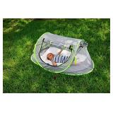 Zento Deals Baby Pop Up Tent - Portable Sunshade Foldable Travel Tent - Baby Camping Bed with Mosquito Net UV Protection UPF 50+ Sun Shelters for Infants - Sun Shade for Girls Boys