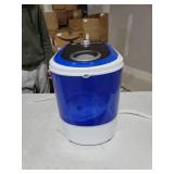 Pyle Upgraded Version Portable Washer - Top Loader Portable Laundry, Mini Washing Machine, Quiet Washer, Rotary Controller, 110V - For Compact Laundry, 4.5 Lbs. Capacity, Translucent Tubs