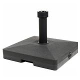 C-Hopetree Plastic Base Stand for Outdoor Patio Market Umbrella, Square, Black