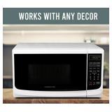 Farberware Classic FMO07ABTWHA 0.7 Cu. Ft 700-Watt Microwave Oven with LED Lighting, White