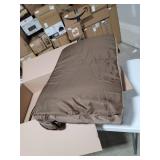 Furhaven Cooling Gel Foam Pet Bed for Dogs and Cats - L Chaise Sofa Plush Fur and Velvet Couch Dog Bed with Removable Washable Cover, Sable Brown, Medium