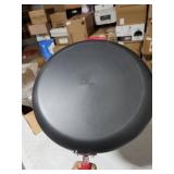 Amazon Basics Hard Anodized Non-Stick 14-Inch Skillet with Helper Handle, Red