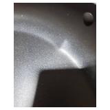 Amazon Basics Hard Anodized Non-Stick 14-Inch Skillet with Helper Handle, Red