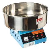 Display4top Tabletop Commercial Electric Cotton Candy Machine Sweet Sugar Candy Floss Maker,With Lights and Music (Light blue)