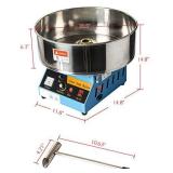 Display4top Tabletop Commercial Electric Cotton Candy Machine Sweet Sugar Candy Floss Maker,With Lights and Music (Light blue)