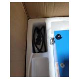 Display4top Tabletop Commercial Electric Cotton Candy Machine Sweet Sugar Candy Floss Maker,With Lights and Music (Light blue)