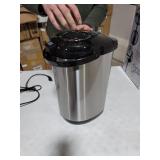 Chefman Electric Hot Water Pot Urn w/ Auto & Manual Dispense Buttons, Safety Lock, Instant Heating for Coffee & Tea, Auto-Shutoff/Boil Dry Protection, Insulated Stainless Steel, 5.3L/5.6 Qt/30+ Cups