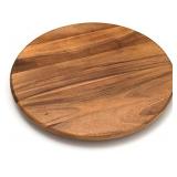 Lipper International Acacia Wood 18" Lazy Susan Kitchen Turntable