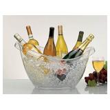 Prodyne Big Bath Beverage Tub, 9"X13"X11", Clear