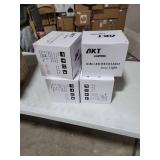 AKT LIGHTING 12-Piece 6-inch LED Ultra-Thin recessed Ceiling Light with Junction Box, 6W Cool White 5000K high Brightness dimmable Downlight 850lm recessed Spotlight -ETL Certification