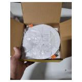 AKT LIGHTING 12-Piece 6-inch LED Ultra-Thin recessed Ceiling Light with Junction Box, 6W Cool White 5000K high Brightness dimmable Downlight 850lm recessed Spotlight -ETL Certification