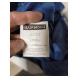 Lush Decor Prima Velvet Curtains Color Block Room Darkening Window Panel Set for Living, Dining, Bedroom (Pair), 95" L, Navy