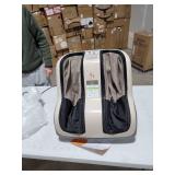 Human Touch Reflex SOL Foot and Calf Massager Machine with Heat, Shiatsu Deep Kneading, Under Foot Rollers, Delivers Relief for Tired Muscles and Plantar Fasciitis, Fits feet up to Men Size 12