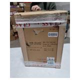 Fab Glass and Mirror Side Coffee Table, 18 in, Black