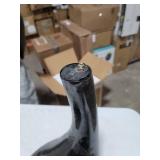 Fab Glass and Mirror Side Coffee Table, 18 in, Black