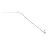 Kenney Mission 3/4" Decorative Bay Window Curtain Rod, 78-144", Brushed Nickel