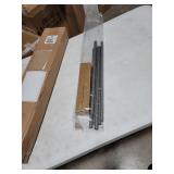 Kenney Mission 3/4" Decorative Bay Window Curtain Rod, 78-144", Brushed Nickel