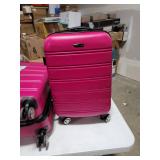 Rockland Melbourne Hardside Expandable Spinner Wheel Luggage, Magenta, 2-Piece Set (20/28)