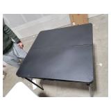 COSCO XL 38.5" Fold-in-Half Card Table w/ Handle, Black, Indoor & Outdoor, Portable, Wheelchair Accessible, Camping, Tailgating, & Crafting Folding Table