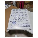 Pacon Chart Tablet, 1" Ruled, 24" x 32", White, 25 Sheets