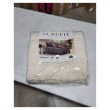 Sure Fit Velvet Deluxe Pet Armless Loveseat Slipcover with Sanitize Odor Release