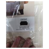 Sure Fit Velvet Deluxe Pet Armless Loveseat Slipcover with Sanitize Odor Release