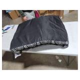 FurHaven Pet Dog Bed Cooling Gel Memory Foam Orthopedic Southwest Kilim Sofa-Style Couch Pet Bed for Dogs & Cats, Black Medallion, Large