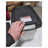 IRIS USA, Inc. Airtight Pet Food and Treat Storage Container Combo, Gray, black (500090)