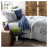 Monique Reversible 3-Piece Full/Queen Quilt Set