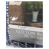 Monique Reversible 3-Piece Full/Queen Quilt Set