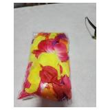 2 Sets 60 cm Hawaiian Hula Grass Skirt with Pineapple Sunglasses Flower Accessories, Straw (Pink Skirts)