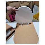 Mayfair 15EC 000 Removable Soft Toilet Seat that will Never Loosen, ROUND - Premium Hinge, White