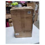 Nathan James Hylie Nailhead Wood Pub-Height Kitchen Counter Bar Stool 24", Dark Brown/Light Brown