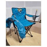 Rawlings NFL Gameday Elite Lightweight Folding Tailgating Chair, with Carrying Case, Jacksonville Jaguars