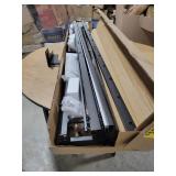 Mellow 9 Inch Ace of Base Hinged Metal Platform Bed Frame, Heavy Duty Steel Slats, Black, King