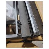 Mellow 9 Inch Ace of Base Hinged Metal Platform Bed Frame, Heavy Duty Steel Slats, Black, King