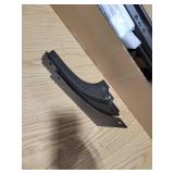 Mellow 9 Inch Ace of Base Hinged Metal Platform Bed Frame, Heavy Duty Steel Slats, Black, King