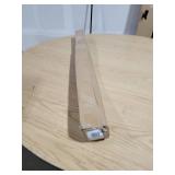 Crystal Ball 1" Curtain Rod and Finial Set, Gold, 36"-72"