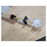 Crystal Ball 1" Curtain Rod and Finial Set, Gold, 36"-72"