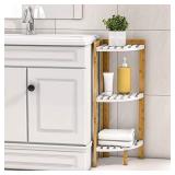Corner Shelf Stand 3 Tier - Corner Stand for Corner Display and Storage in Bathroom, Living Room, Bedroom