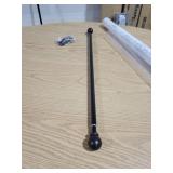 Kenney Chelsea 5/8" Standard Decorative Window Curtain Rod, 28-48", Weathered Brown