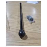 Kenney Chelsea 5/8" Standard Decorative Window Curtain Rod, 28-48", Weathered Brown