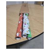 Hallmark Christmas Peanuts Wrapping Paper with Cut Lines on Reverse (Pack of 3, 105 sq. ft. ttl) Snoopy, Charlie Brown, Woodstock