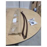 Bath Bliss Wall Mountable Curved Adjustable Shower Rod in Bronze